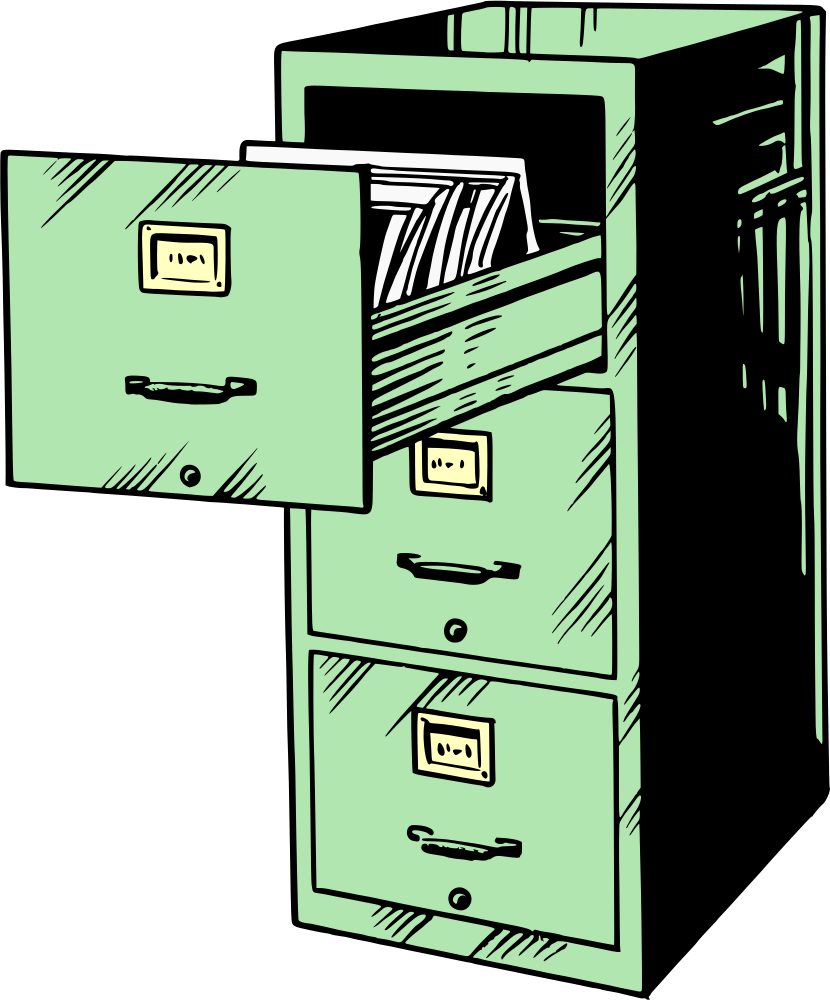 OnlineLabels Clip Art - Filing cabinet